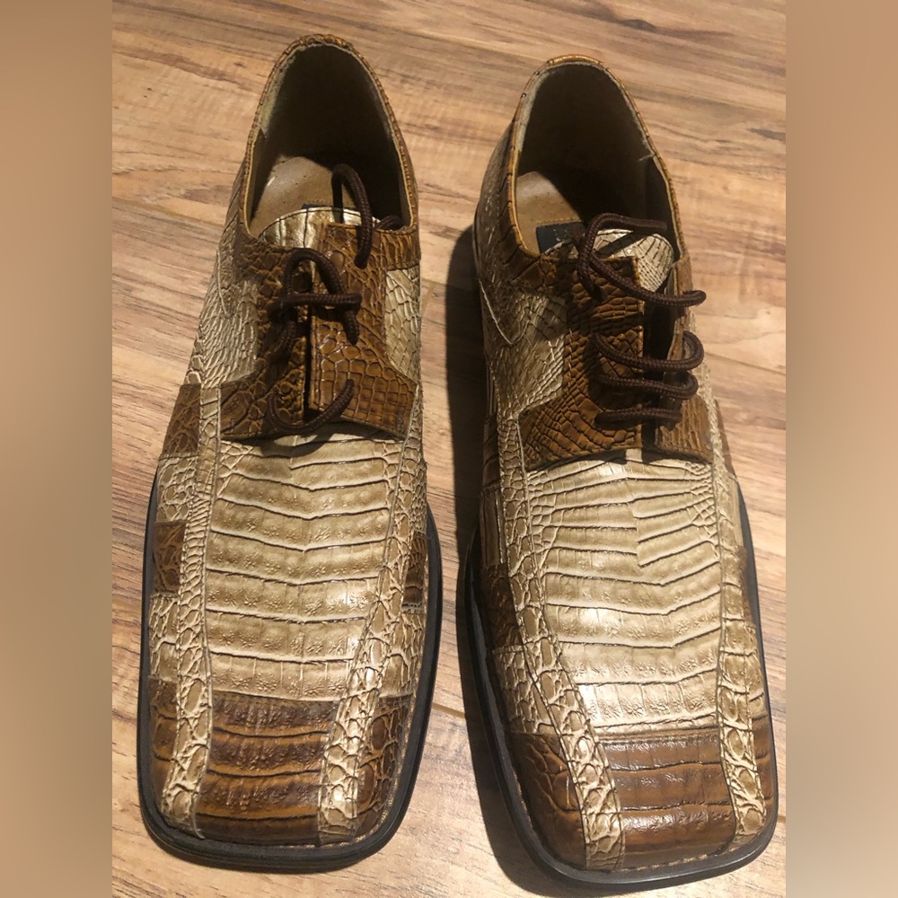 Men’s Dress Shoes 👞 Roberto Chillani Multi color shades of tan and brown